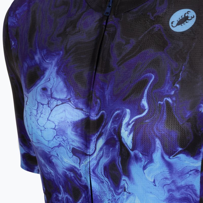 Дамска тениска за колоездене Castelli Cosmic Vortex multicolor violet blue 3