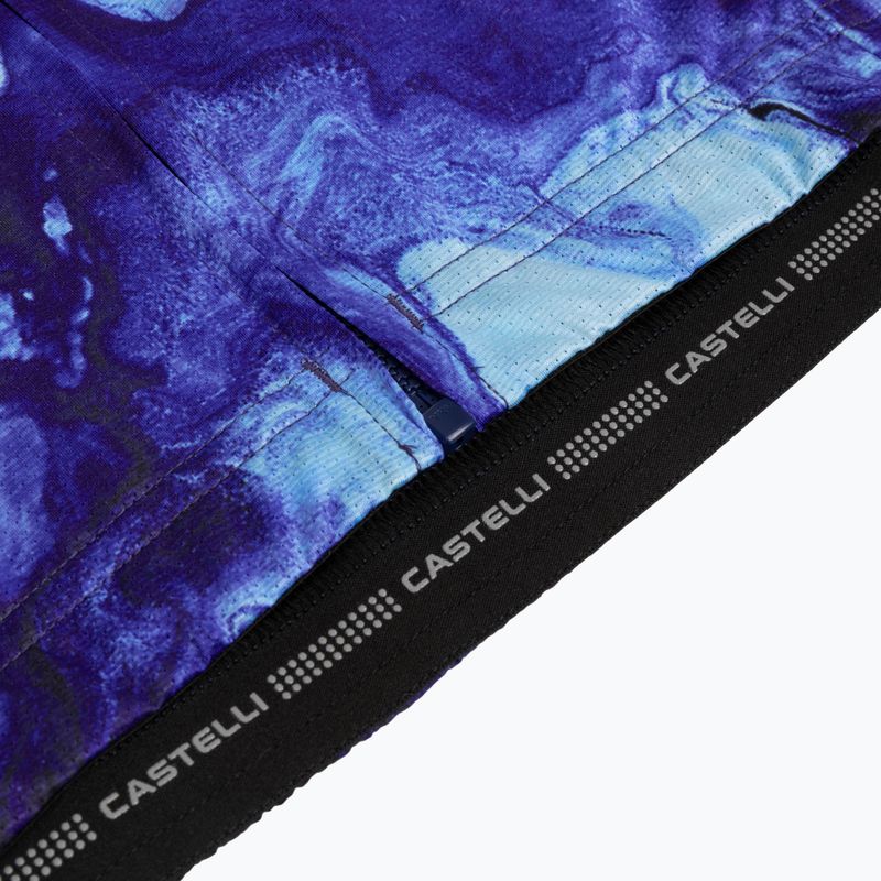 Дамска тениска за колоездене Castelli Cosmic Vortex multicolor violet blue 5