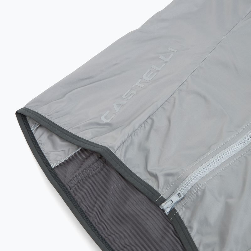 Дамска велосипедна жилетка Castelli Aria Shell 2 silver gray 3