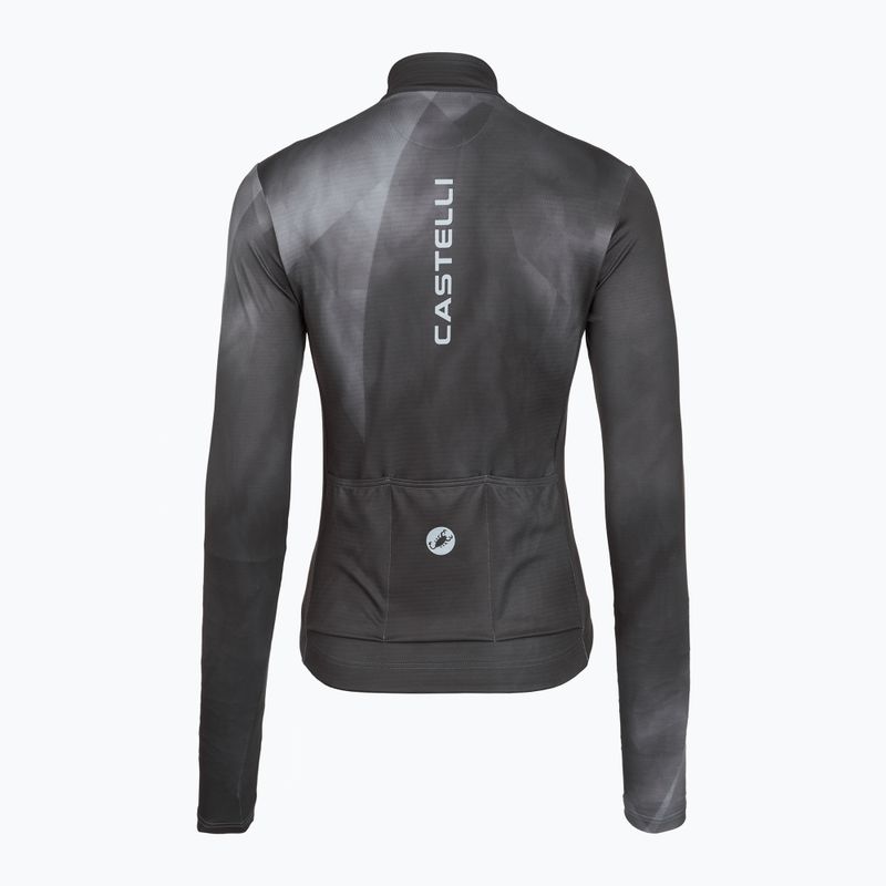 Дамска велосипедна блуза с дълъг ръкав Castelli Prismatic Thermal Jersey smoky gray 2