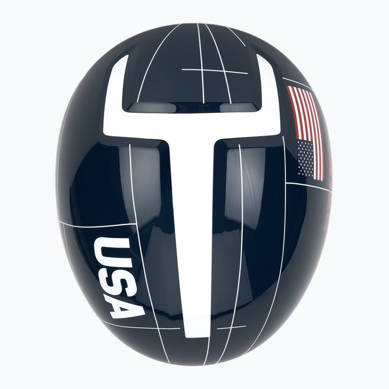 Скиорска каска Briko Vulcano 2.0 USA Mips shiny blue/white/cardinal red 6