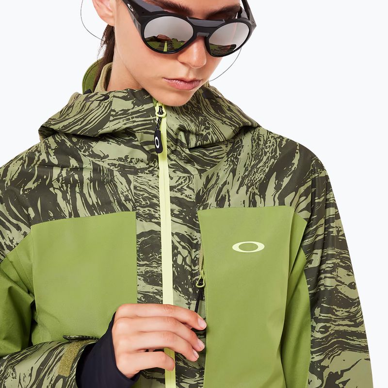 Дамско ски яке Oakley Tc Juno Reduct Shell Jacket 2.0 duality swirl dbl green 7