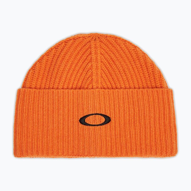 Зимна шапка Oakley Ellipse Ribbed Beanie ginger