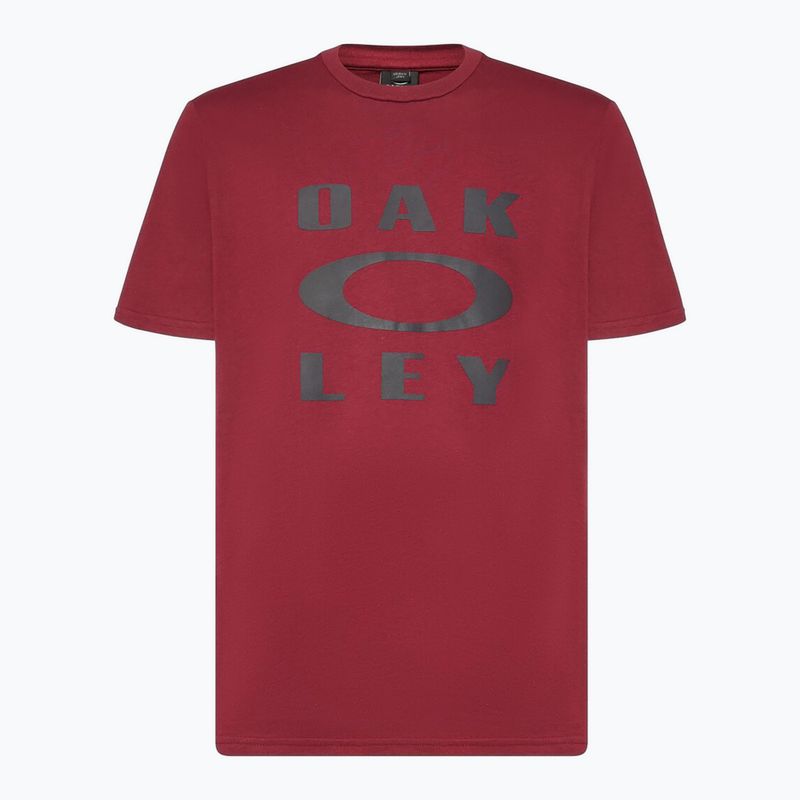 Мъжки потник Oakley Bark Ellipse Tee iron red