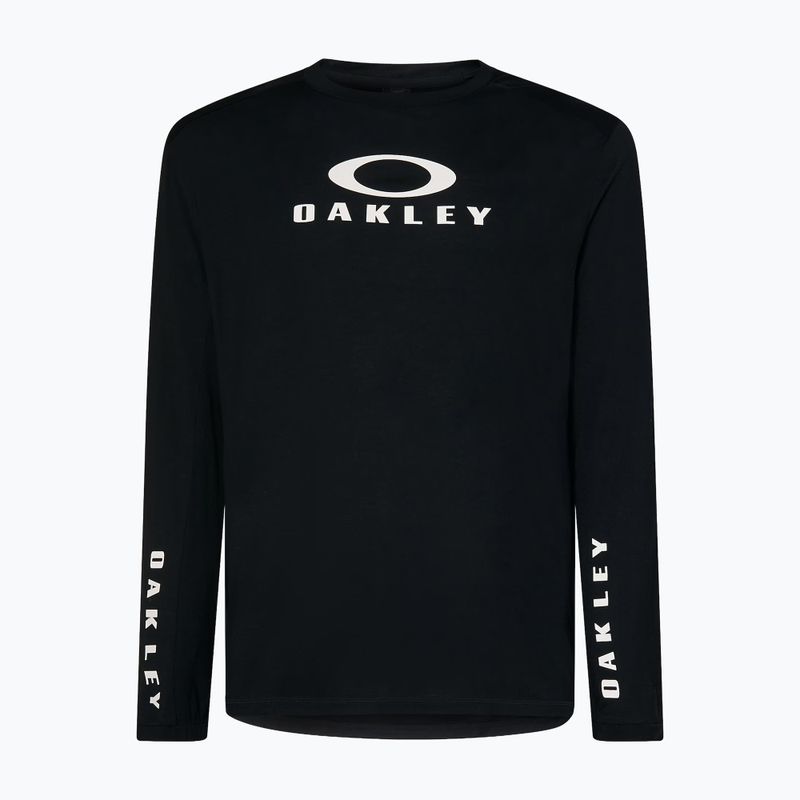 Мъжка велосипедна блуза с дълъг ръкав Oakley Seeker Flow LS02E blackout 7