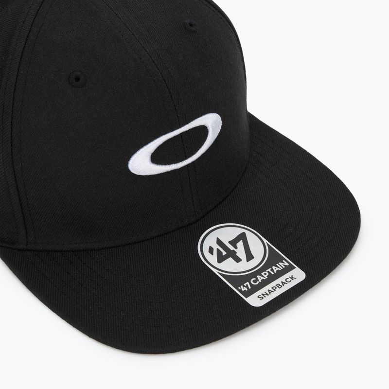 Мъжка бейзболна шапка Oakley 47 B1B Ellipse blackout/white 3