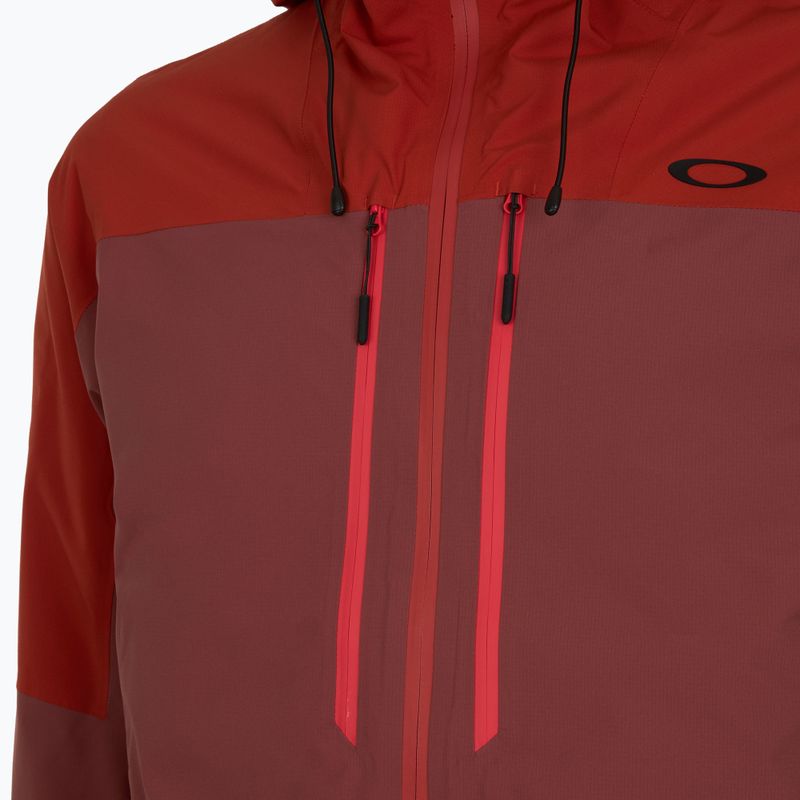 Мъжко скиорско яке Oakley Canopy Pro Insulated flame red/rosewood 3