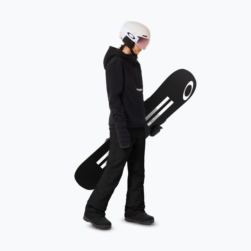 Дамски софтшел суитшърт Oakley TNP Nose Grab Softshell Hoodie blackout/white 2