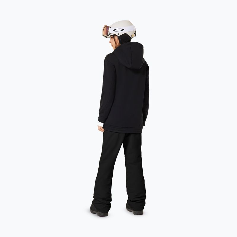 Дамски софтшел суитшърт Oakley TNP Nose Grab Softshell Hoodie blackout/white 3