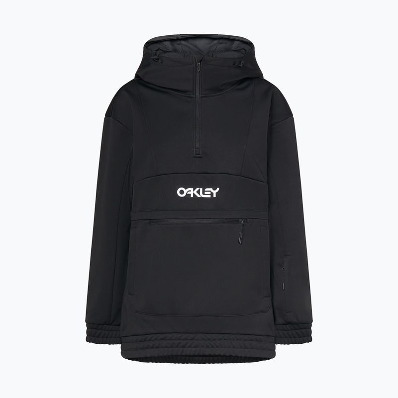 Дамски софтшел суитшърт Oakley TNP Nose Grab Softshell Hoodie blackout/white 8