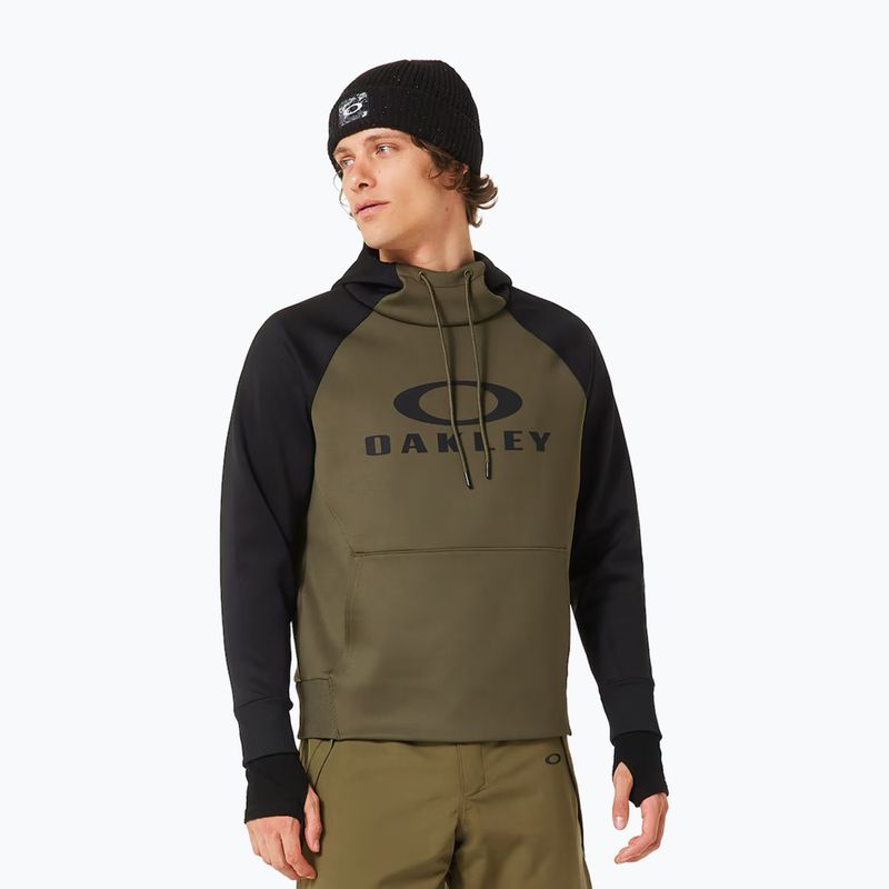 Мъжко сноубордно худи Oakley Sierra DWR Fleece Hoody 2.0 army green