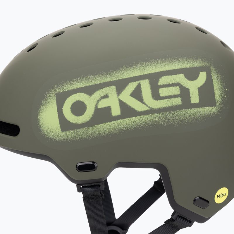 Каска Oakley Street1 EU matte dark brush stencil 7