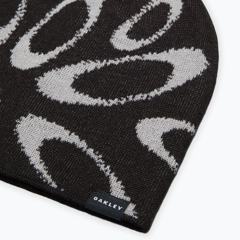 Зимна шапка Oakley Ellipse Graphic Beanie black/grey 3