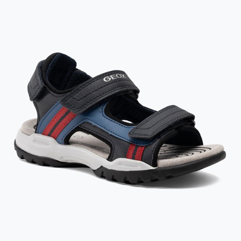 Младежки сандали Geox Borealis ocean blue/red