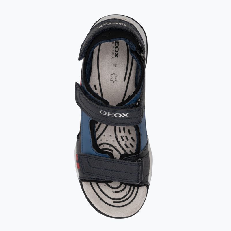 Младежки сандали Geox Borealis ocean blue/red 5
