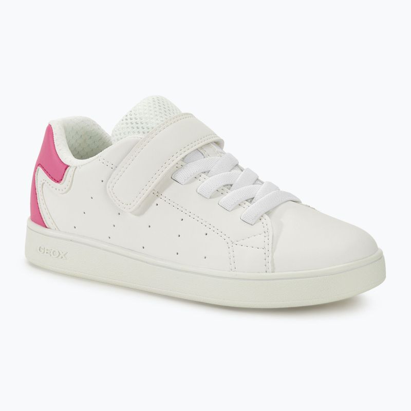 Младежки обувки Geox Eclyper white/fuchsia