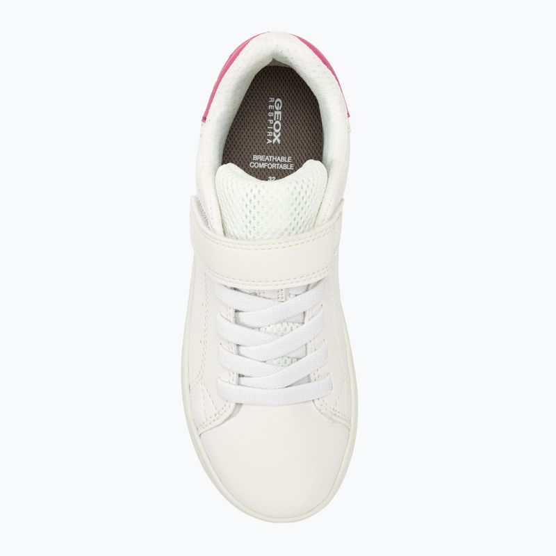 Младежки обувки Geox Eclyper white/fuchsia 5