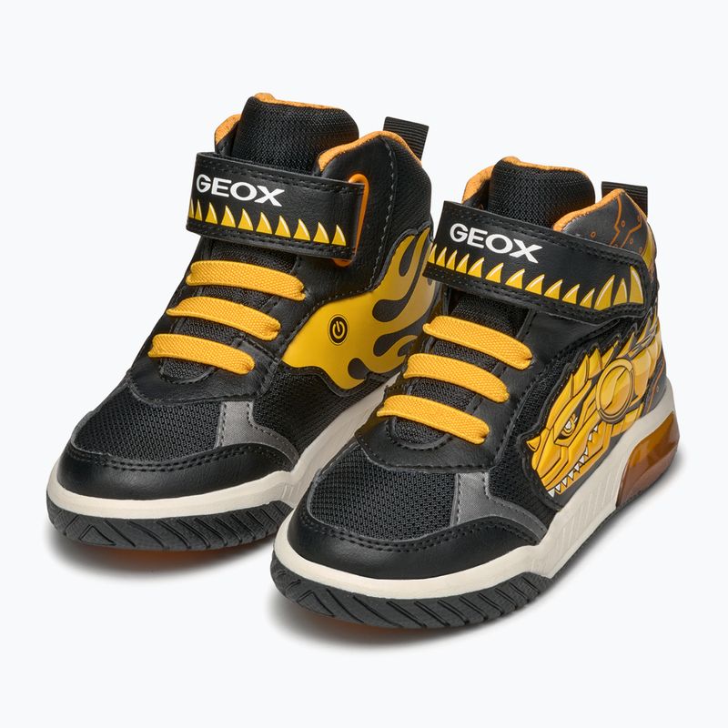 Младежки обувки Geox Inek black/yellow 11