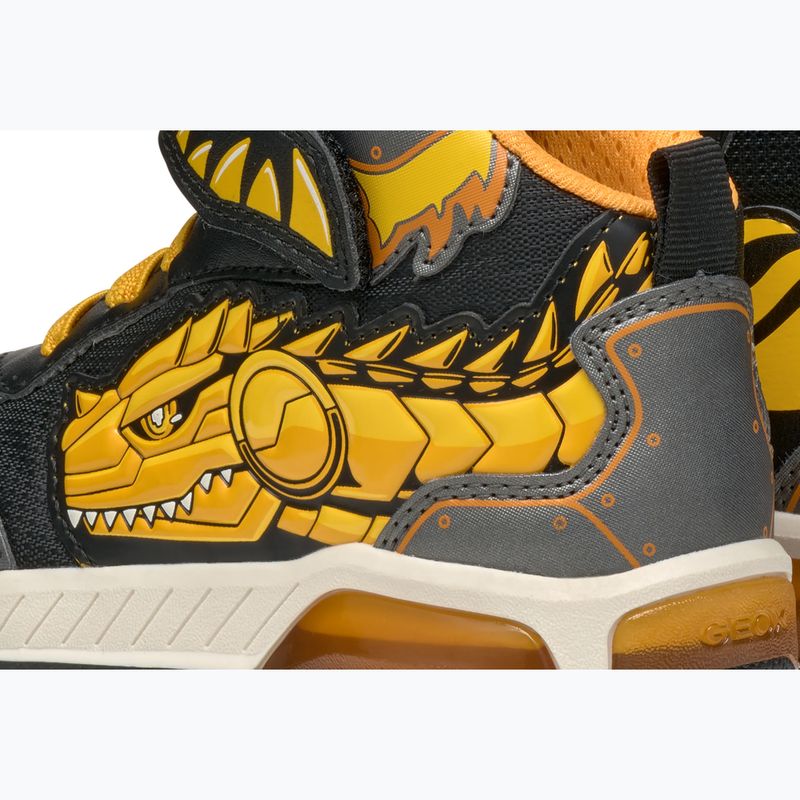 Младежки обувки Geox Inek black/yellow 15