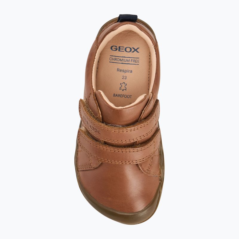 Детски обувки barefoot Geox Steppieup cognac 5