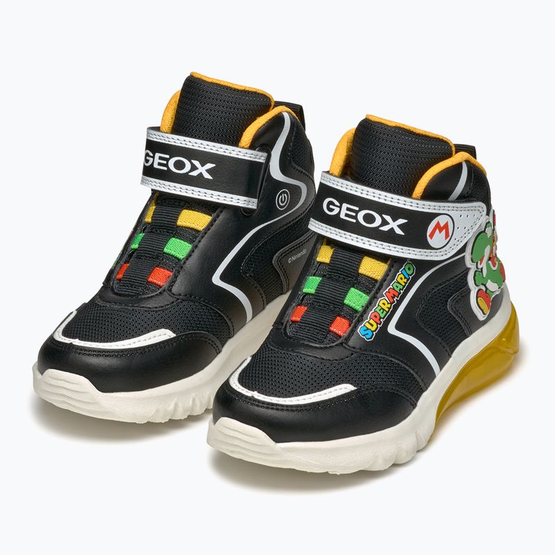 Младежки обувки Geox Ciberdron black/yellow 3