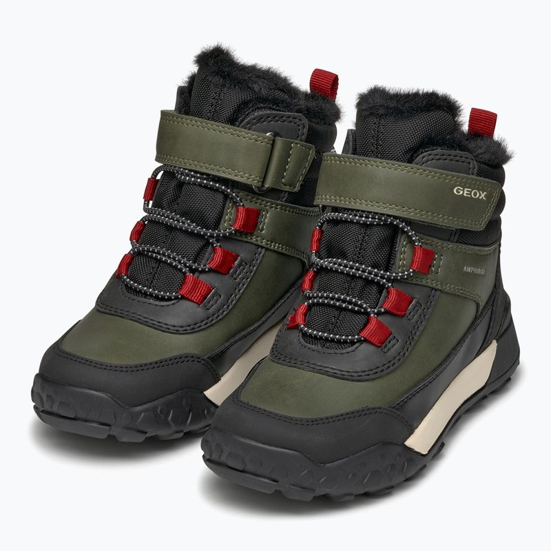 Младежки ботуши за сняг Geox Trekkyup ABX dark green/black 10