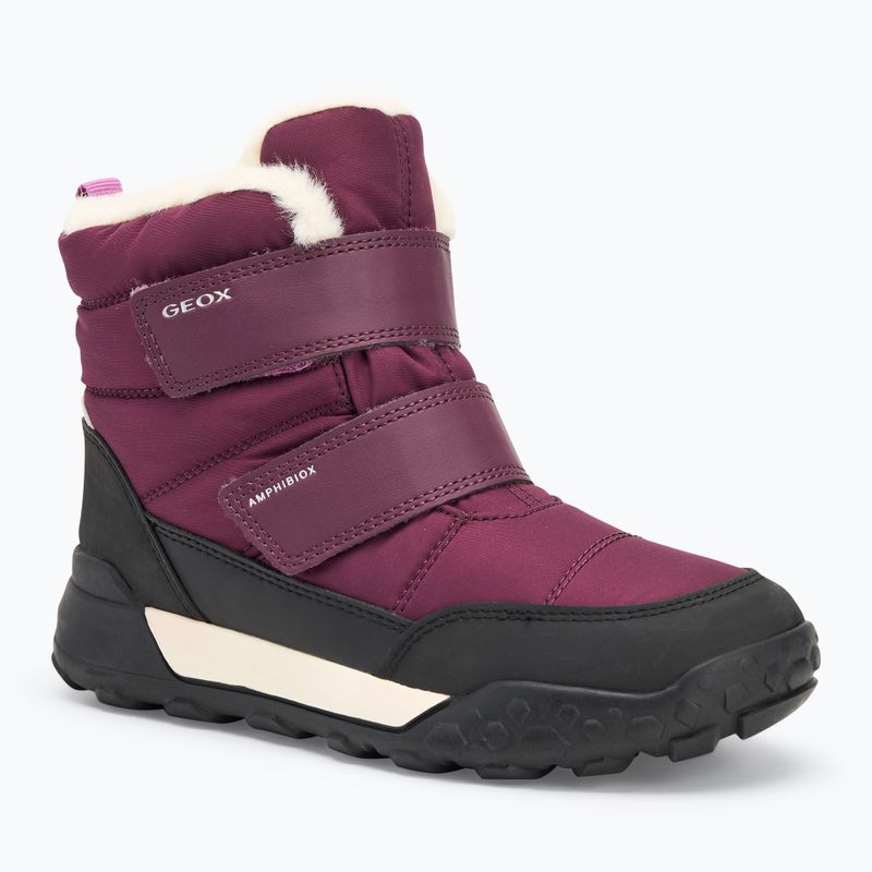 Младежки ботуши за сняг Geox Trekkyup ABX burgundy