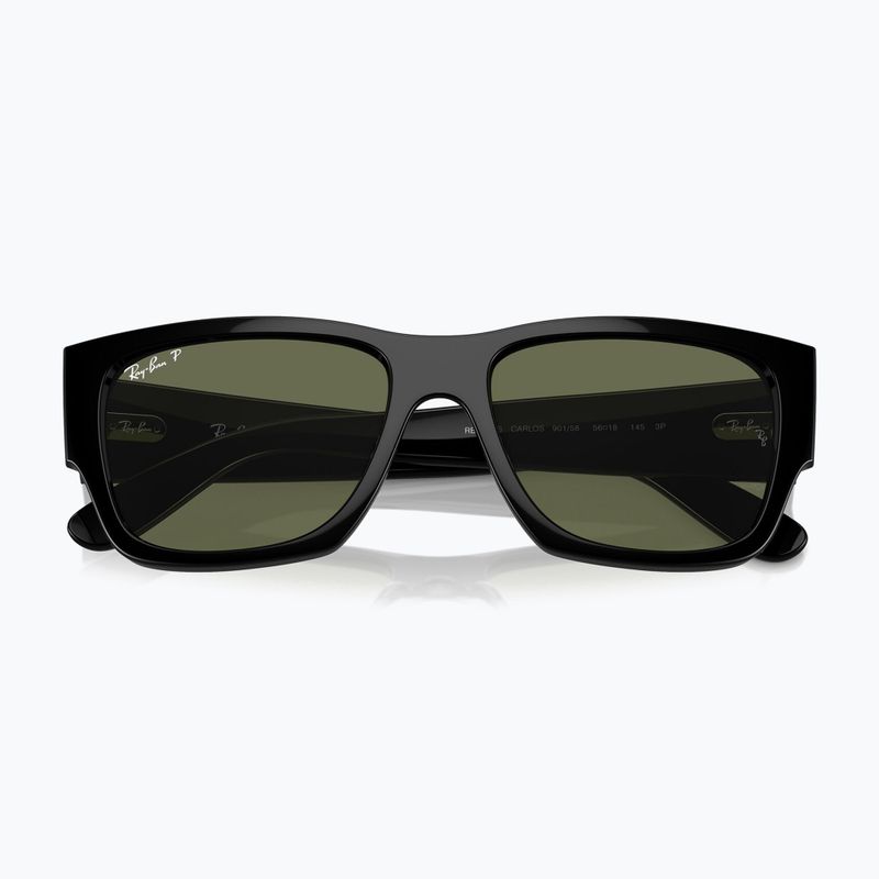 Слънчеви очила Ray-Ban Carlos black/green polarized 3