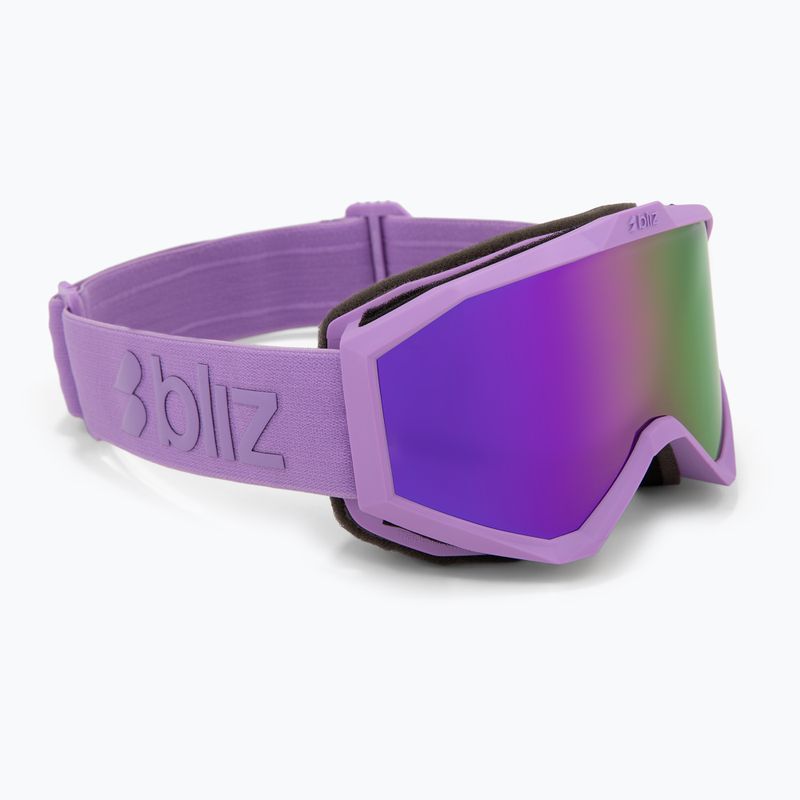 Детски скиорски очила Bliz Liner Jr matte purple/brown/purple multi