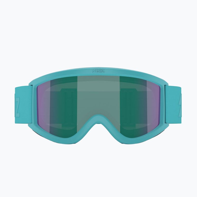 Детски скиорски очила Bliz Pixie Jr matte turquoise/brown/green multi 2