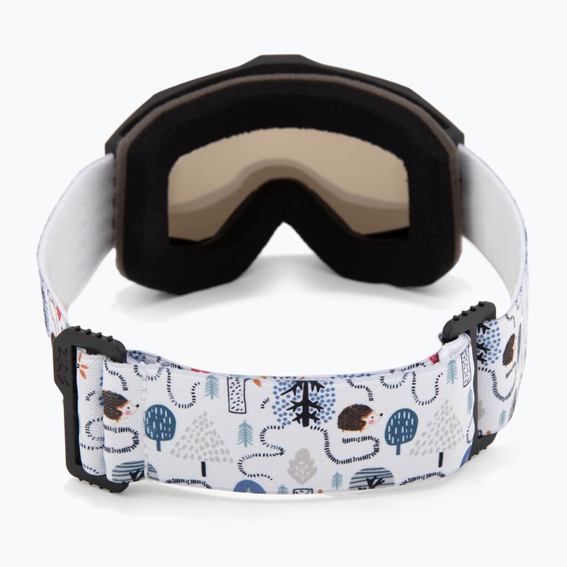 Детски скиорски очила Bliz Liner Jr matte black/brown/silver mirror 3