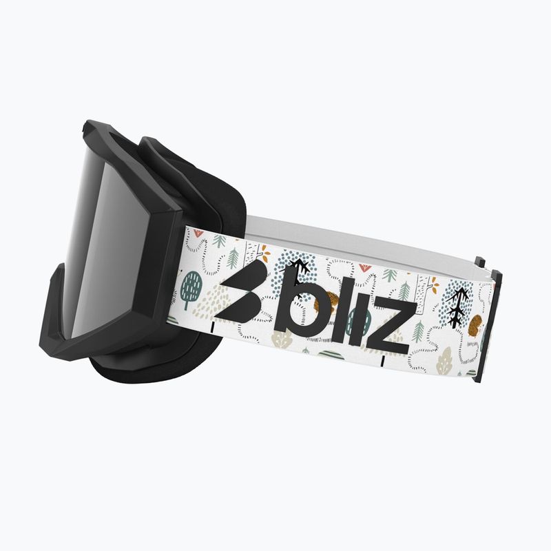 Детски скиорски очила Bliz Liner Jr matte black/brown/silver mirror 8