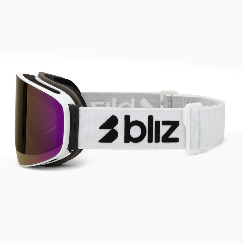 Скиорски очила Bliz Flow matte white/smoke/pink 4