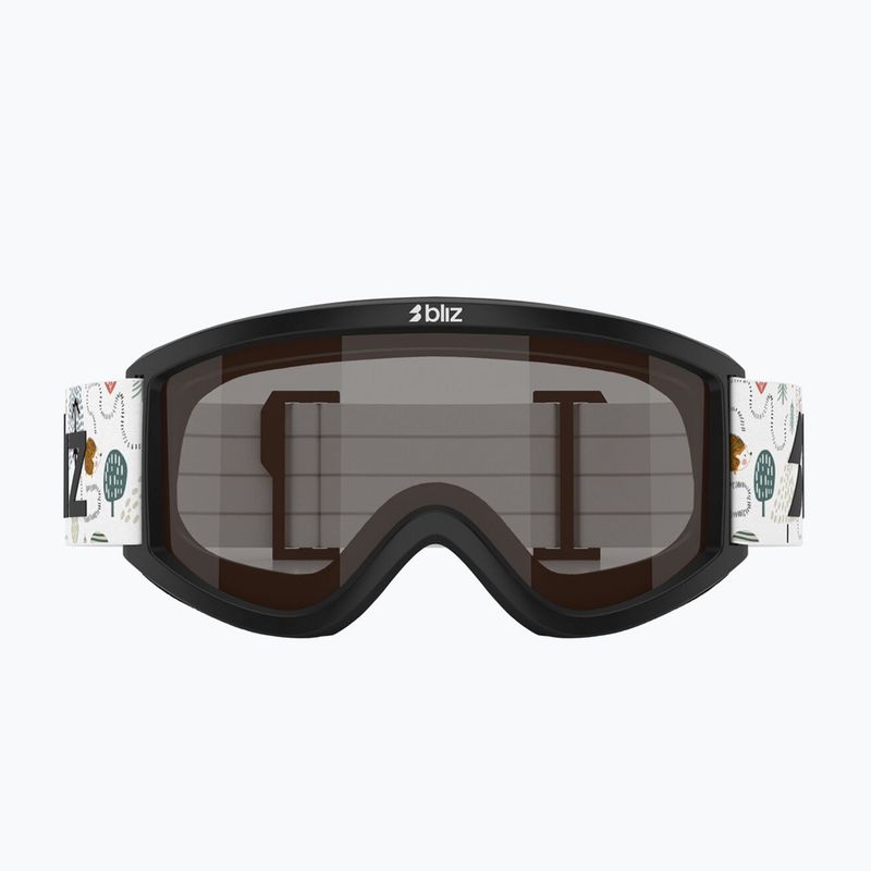Детска скиорска маска Bliz Pixie Jr matte black/brown 2