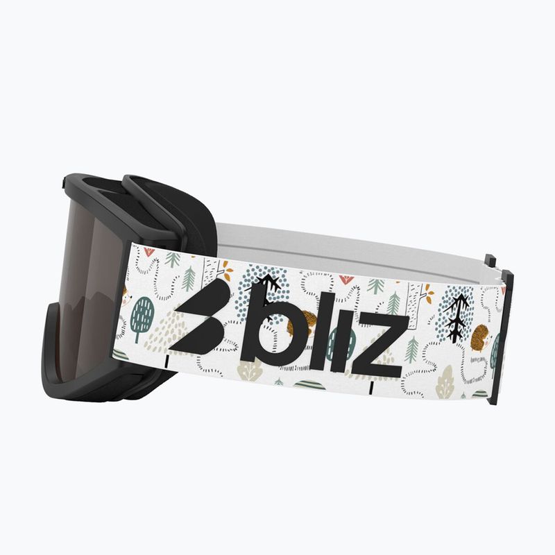 Детска скиорска маска Bliz Pixie Jr matte black/brown 4