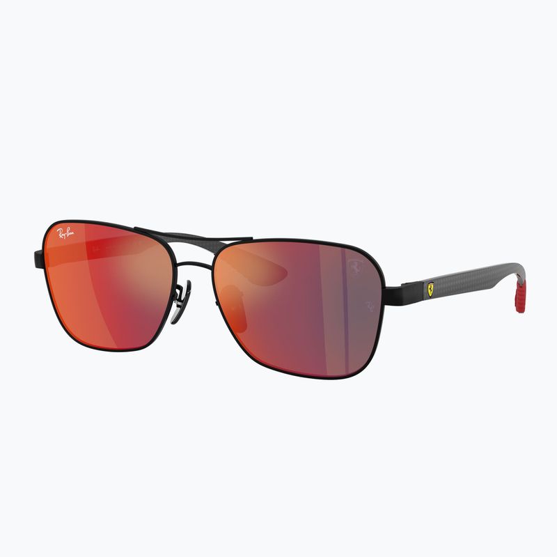 Слънчеви очила Ray-Ban Rb8336M Scuderia matt black/dark grey mirror blue/red 4