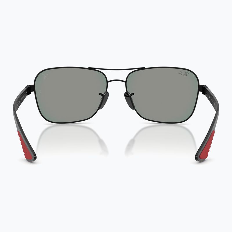 Слънчеви очила Ray-Ban Rb8336M Scuderia matt black/dark grey mirror blue/red 5