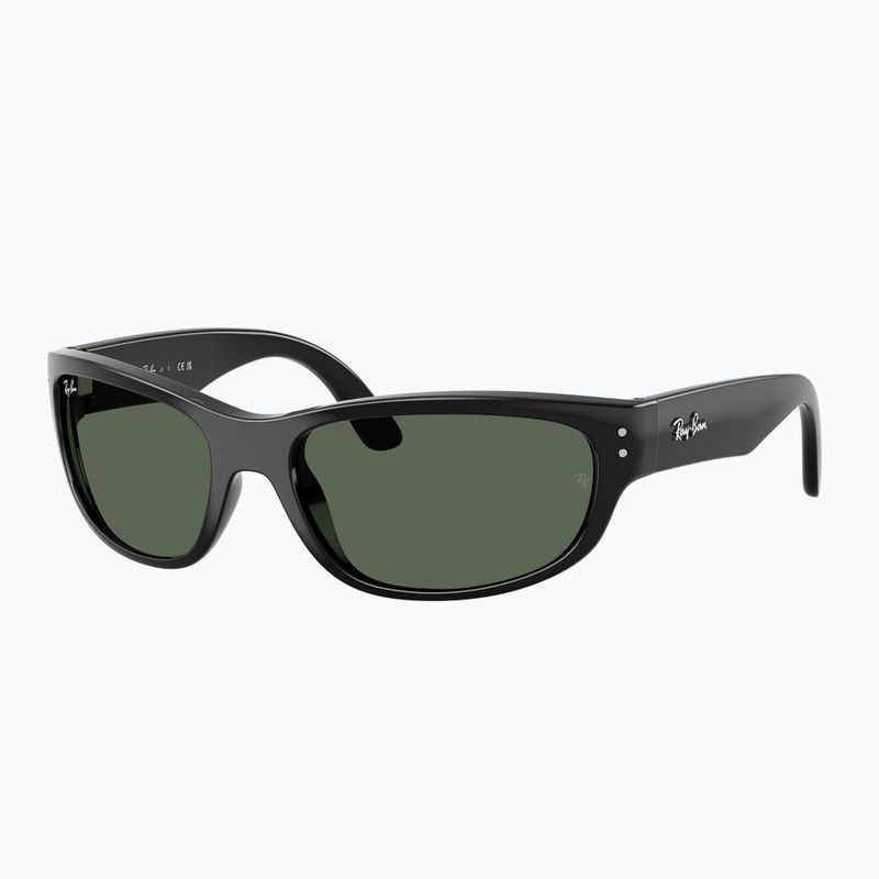 Детски слънчеви очила Ray-Ban Balorama Bio Based black/dark green 4