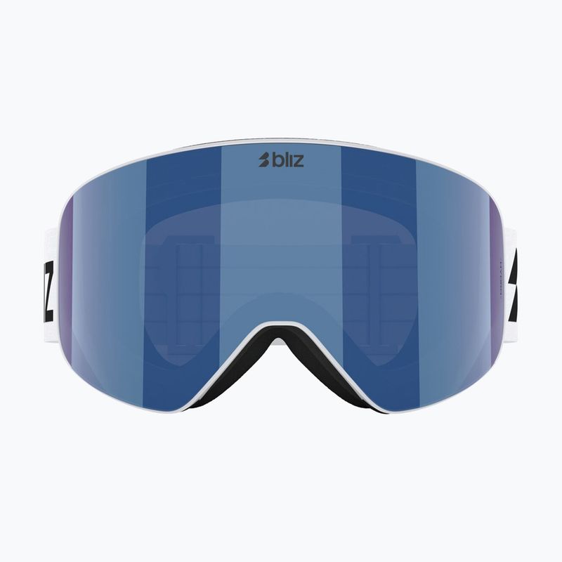 Скиорскa маска Bliz Flow matte white/brown/blue multi 2