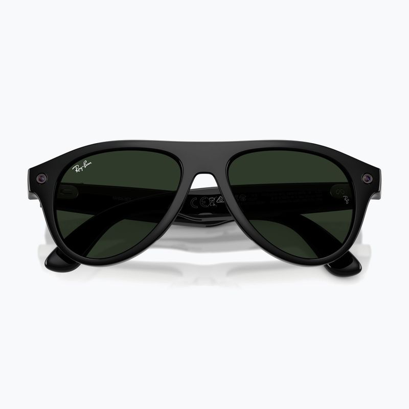 Очила с камера Ray-Ban Meta Aviator shiny black/trs g. green 9