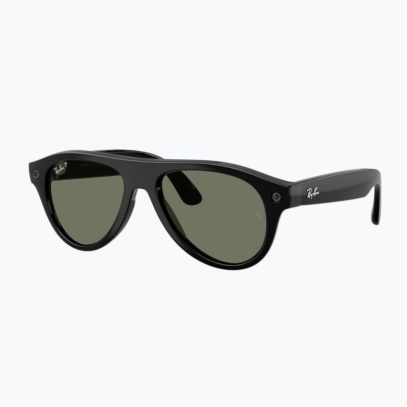 Очила с камера Ray-Ban Meta Aviator shiny black/g15 green polar