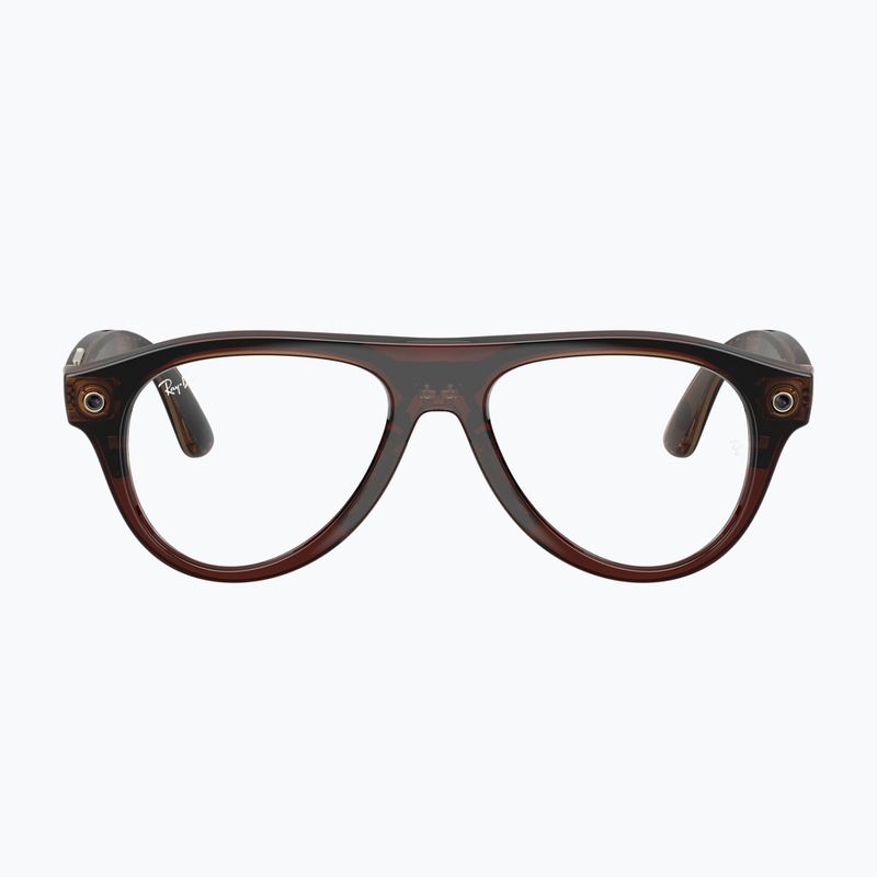 Очила с камера Ray-Ban Meta Aviator transp. umber/trs jade 2