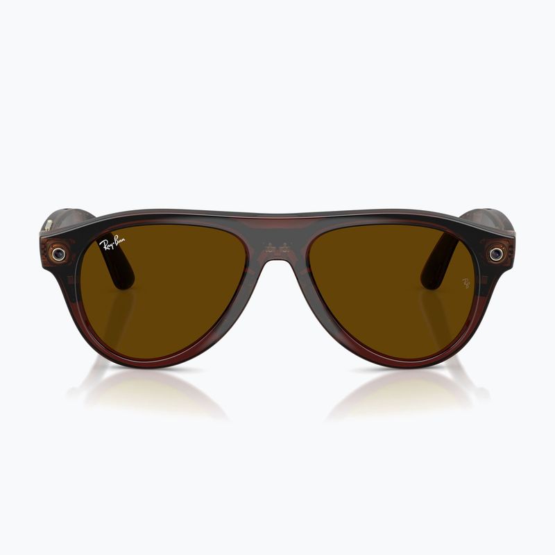 Очила с камера Ray-Ban Meta Aviator transp. umber/trs jade 7