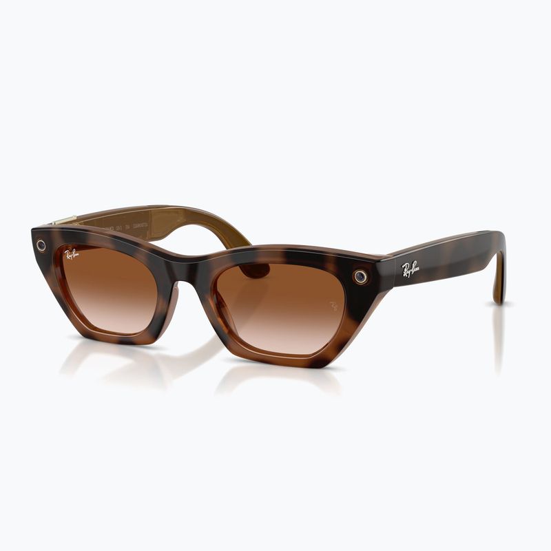 Очила с камера Ray-Ban Meta Zena havana/gradient brown