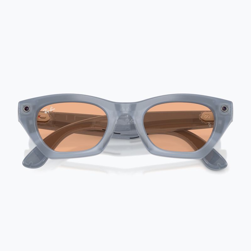 Очила с камера Ray-Ban Meta Zena milky grey lilac/trs copper 9
