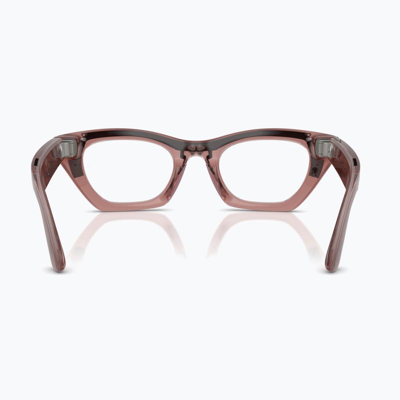 Очила с камера Ray-Ban Meta Zena milky pink blush/trs grey 4