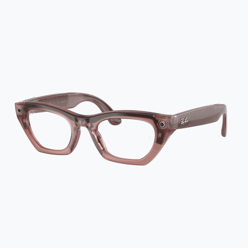 Очила с камера Ray-Ban Meta Zena milky pink blush/trs grey 5