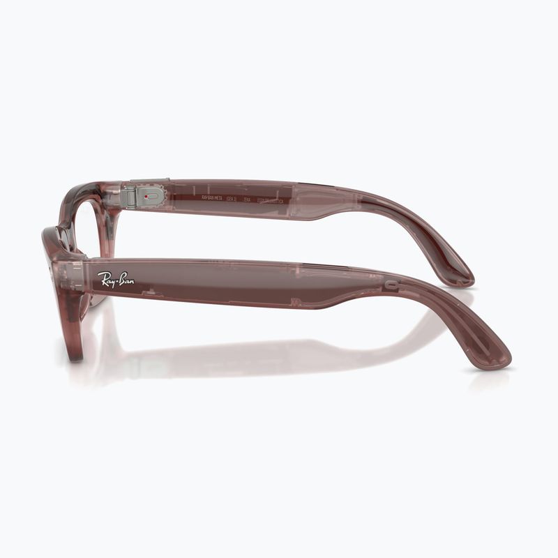 Очила с камера Ray-Ban Meta Zena milky pink blush/trs grey 6