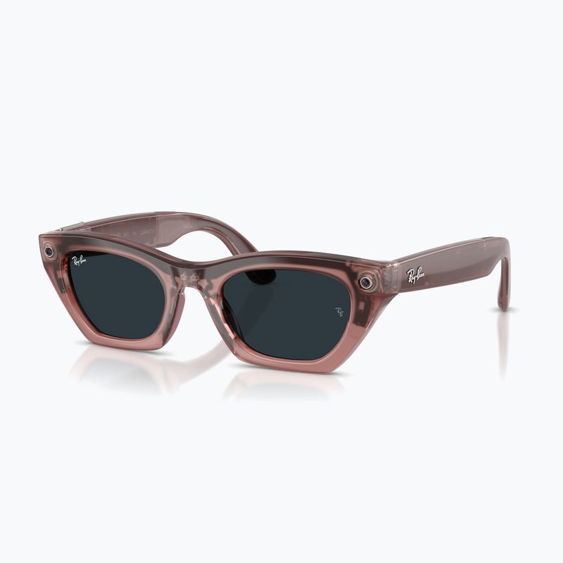 Очила с камера Ray-Ban Meta Zena milky pink blush/trs grey 7