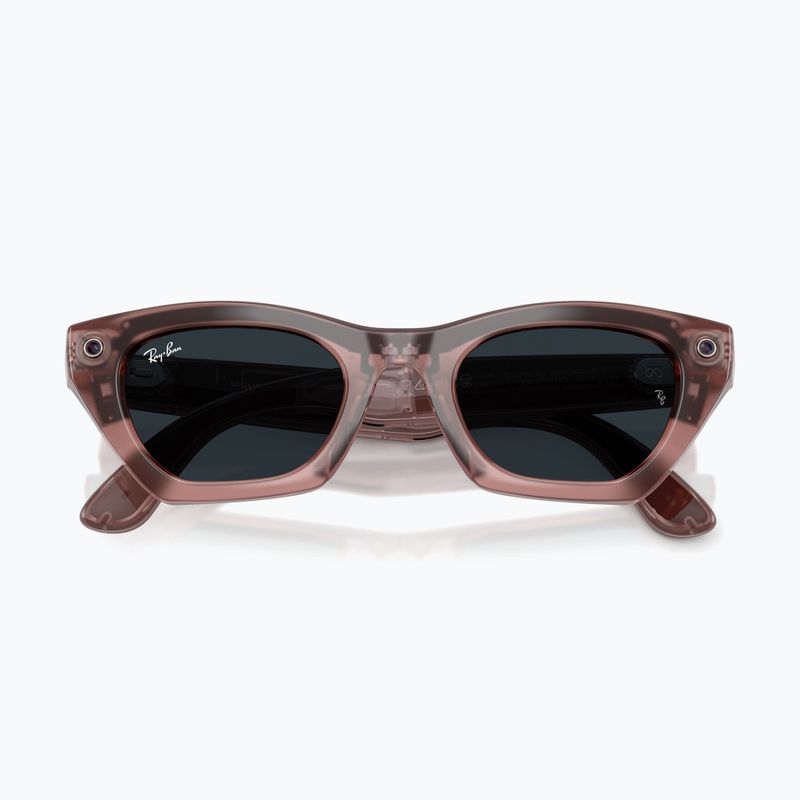 Очила с камера Ray-Ban Meta Zena milky pink blush/trs grey 8